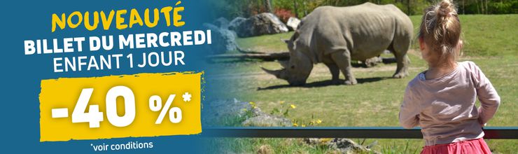 Offre billet du mercredi en réduction pour les enfants - Billetterie - ZooParc de Beauval Offre billet du mercredi en réduction pour les enfants - Billetterie - ZooParc de Beauval
