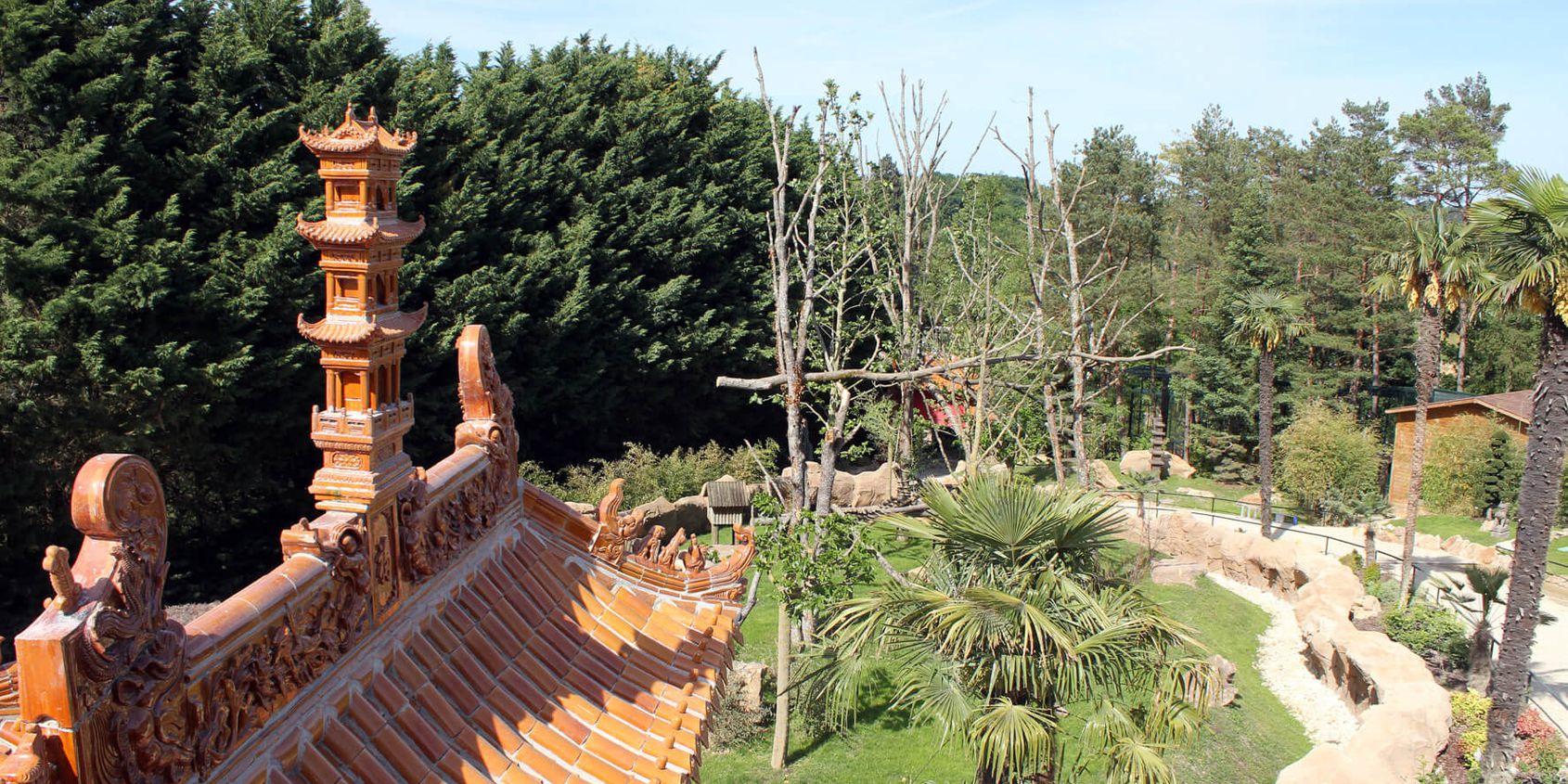 Vue aérienne des Hauteurs de Chine - Territoire du ZooParc de Beauval