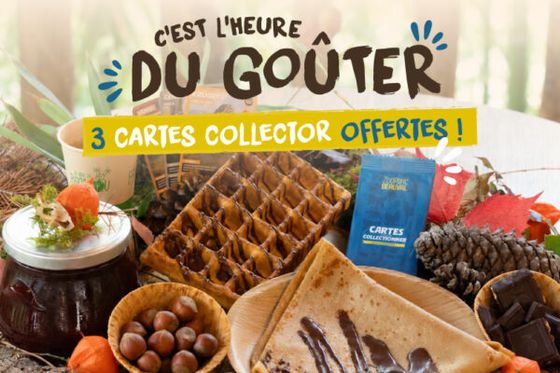 Une pause goûter avec des cartes collector offertes !