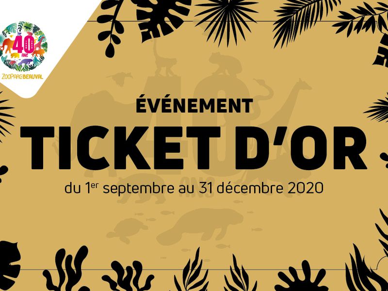 Ticket d'or, des activités à gagner - Anniversaire 40 du ZooParc de Beauval
