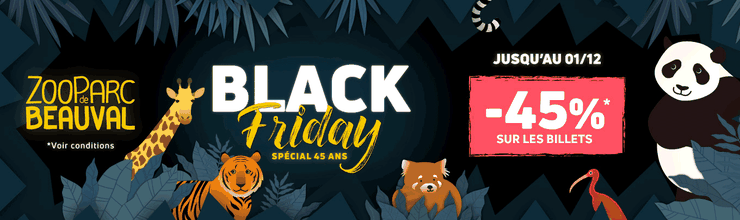 Promotion Black Friday sur billets et séjours - ZooParc de Beauval