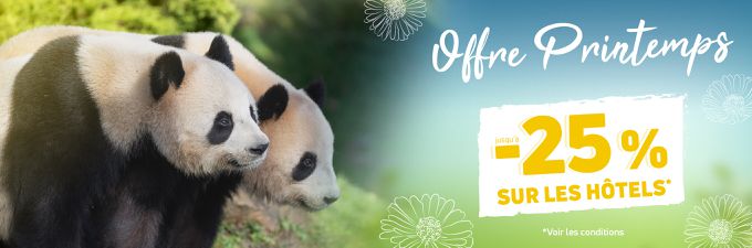 Remise sur les séjours - Offre spéciale printemps - ZooParc de Beauval