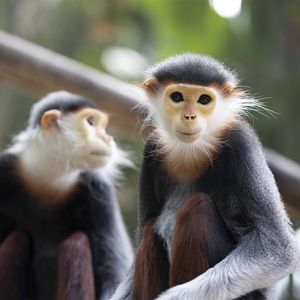 Red-shanked douc langur - Animals of ZooParc de Beauval