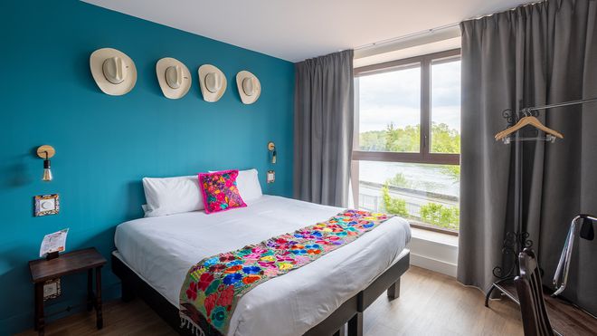 Dormir à Beauval - chambre quadruple vue Cher - Les Rivages de Beauval