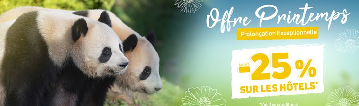 Remise sur les séjours - Offre spéciale printemps - ZooParc de Beauval