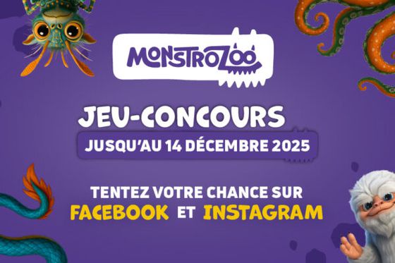 Participez à notre jeu-concours MonstroZoo sur nos réseaux sociaux !