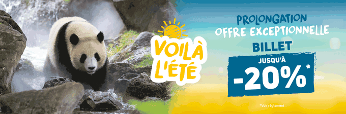 Offre été - Promotion billetterie et séjours - ZooParc de Beauval